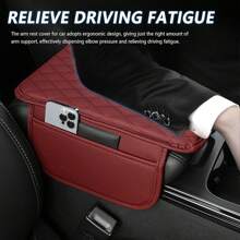 1 pièce Housse de console centrale de voiture, housse de repose-bras  avec 2 sacs de rangement. Coussin universel de boîte d'accoudoir de voiture. Accessoires d'intérieur de voiture protecteur pour la plupart des véhicules