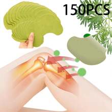 50 peças/100 peças/150 peças Joelheiras - Joelheiras Naturais, Adesivo Aquecedor de Extrato de Moxa Erval, Adequado para Joelho, Costas, Pescoço, Ombro, Mãos