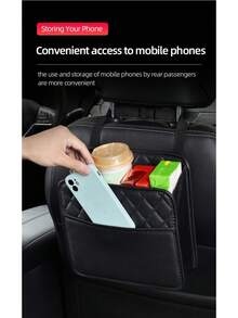 Multifunctional Car Seat Storage Bag PU Leather Storage Bag Garbage Bag Storage Bag Suitable For Most Car Models - one-size - View 5
