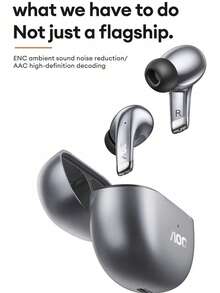 AOC ACT2501 极简蓝牙耳机，5.4 立体声，高音质，音乐和游戏低延迟，长电池寿命，智能降噪，舒适的硅胶无线耳机，适用于智能手机和笔记本电脑 - 彩色 - 查看 9