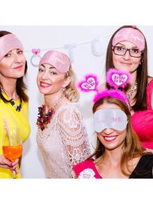 6/8/11 Mặt nạ cô dâu và mặt nạ ngủ phù dâu Quà tặng cầu hôn phù dâu Quà tặng tiệc độc thân có túi đựng màu trắng Quà tặng tiệc độc thân - Nhiều màu - Xem 7