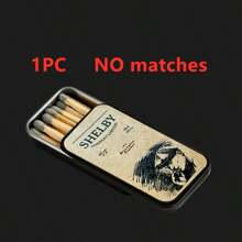 1pc 58mmx33mm Vintage Iron Matchbox Cigarette Case, Retro Distressed Metal Slide Lid Design, Antique Faux Leather Texture Collectible Tin Box, Father's Day Gifts/Men's Fashion Accessories/Smoker Essentials 2025 (2.28"X1.3" Pocket Size, Rustproof Coating, Christmas Stocking Stuffer)