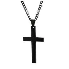 1 buc colier cu pandantiv cruce la modă pentru bărbați - cadou perfect de purtare zilnică pentru iubit, prezintă farmecul personalizat și îmbunătățește stilul! Cadou de Ziua Tatălui, școală, accesorii de Halloween, punk
