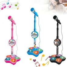 Karaoke Gaming Microphone Toys With Stand,Microphone Toys With Data Adapter To Connect Mp3, Mp4(39Inch)