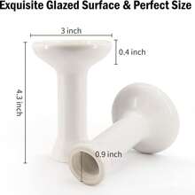 Bol pour Narguilé Accessoires de narguilé pratiques 100% argile brute avec glaçure Bol à chicha facile à nettoyer (Blanc)