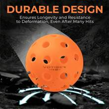 YOTIGER Pickleball Balls, 4 Pack | 12 Pack | 36 Pack - 40 Holes, High Visibility &Amp; Bounce, Durable For All Skill Levels - Orange - View 4