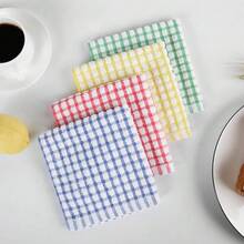 New Oeleky Dish Cloths For Kitchen Washing Dishes, Super Absorbent Dish Rags, Cotton Kitchen Dish Towels Pack Of 8, 12x12 Inches - Mix-2 12x12 吋(8 個裝) - 查看 8
