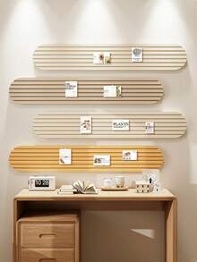 1pc Polyester Felt Notice Board, Multi-Purpose Decorative Board, Photo Wall DIY Display Board, Reusable Home & Office Wall Message Board, Suitable For Home Decor, Office Memo, Poster Decoration, Photo Posting, Calendar Planning, Fits Bedroom, Study, Living Room, Sofa Wall, Office And School Back To School Room Decor School Supplies - Multicolor - View 4