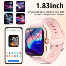 2025 New Silicone Strap Smart Watch With Multiple Sports Modes, Fitness Tracker, Pedometer, Wireless Call, Call Reminder/Rejection, Music Playback Control, Weather Forecast, USB Charging, Suitable For Men/Women