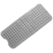 1pc 40x100cm Bath Mat With Suction Cups And Drain Holes, Textured For Increased Grip And Comfort, Handwash Shower Mat - Bathroom Accessory Bathroom Decor Summer Bathroom Accessories