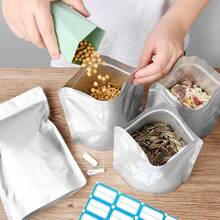 New 100PCS Mylar Bags  400cc Oxygen Absorbers, 11.8 Mil Thicker Long Term Food Storage Bag, 1 Gallon 10x14 6x9 4x6 Stand- Zipper Realable Heat Sealable For Airtight Ell Proof Packaging - Bildfarbe - View 6