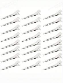 24 kẹp tóc cá sấu, kẹp đơn 1,8 inch, phụ kiện tóc dùng để tạo kiểu tóc, nhuộm tóc, màu bạc, phụ kiện đội đầu. - Bạc - Xem 11