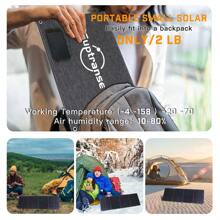 40W/60W Solar-Panel Ladegerät, faltbarer Tasche, faltbares monokristallines Solarpanel für Outdoor Camping, USB-Port, IP67 wasserdicht, Wandern, Notfall-Ladung, reisebereit Solarladegerät