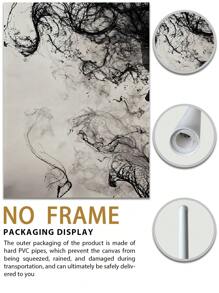3Pcs/Set, Optional Frame, High Quality Print Painting, Modern Style, Black And White, Abstract, Portrait, Texture, Wall Art Poster, Home Decoration, Suitable For Living Room, Sofa, Bed, Hallway, Bedroom, Bathroom, Office, Perfect Art Gift ,Wall Art With Frame