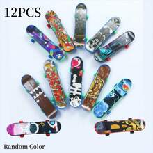 6/12/48PCS Finger Skateboard Set, Professional Mini Finger Skateboard Fever, Desktop Finger Skateboard Puzzle Stress Reduction Toys, Birthday Party Gift, Gift Bag Filler, Pinata Filler, Random Color