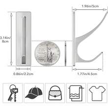 New Self-Adhive Coat Hooks For Hanging - Heavy Duty Stainls Double Wall Hook For Towel, Backpack, Hat, Sturdy Metal Hanger For Bathroom, Bedroom, Door, Wall Mounted, 10-Pack, Sier - 銀色 10 件裝 - 查看 4
