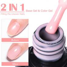 FOUR LILY 10ml 牛奶啫喱橡胶底油 - 裸色可卸半永久指甲凝胶 - 彩色 - 查看 4