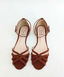 Women's Flat Sandal Ref: 708 - 駝色 - 查看 1