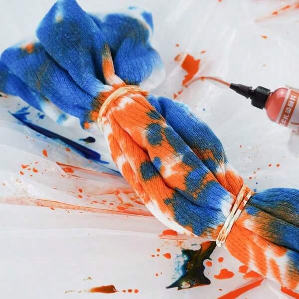 1 pezzo Kit per tingere in stile tie-dye da 100ml, realizzato a mano, fai da te (confezione casuale)