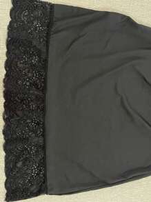 European And American Style Lace Slip Skirt, A-Line Skirt, Women Underskirt
