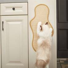 [Durable Cactus Cat Scratching Mat] Natural Sisal Cat Scratching Mat - Cactus Shape Durable Claw Sharpening Board For Cats, Mess-Free Sisal Rope Design