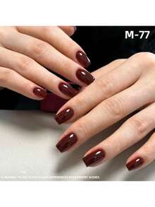 XEIJAYI 6支装 15毫升 红色系列指甲油 半永久混合凝胶指甲油 封层 可卸UV LED美甲凝胶 新年美甲 - 彩色 - 查看 3