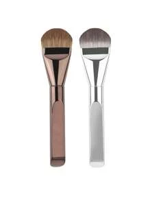 1/2/3/4 pezzi Pennelli per fondotinta, Pennello piatto ultra sottile per fondotinta, Pennello tondo per contouring del viso, Pennello piatto per contouring, Multiuso