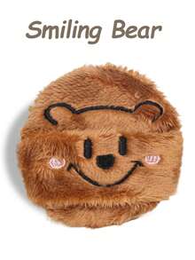 1PC Round Cartoon Velvet Powder Puff Face Makeup Sponge Cosmetic Washable Lightweight Makeup Tools Suitable For All Skin Types, Makeup Beginners, Ideal For Wet And Dry Loose Powder Application - Multicolor - View 5