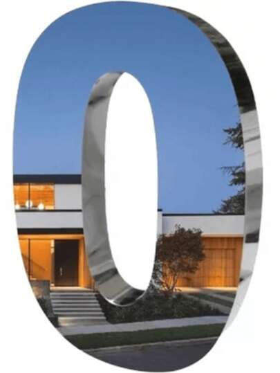 Números Residencial Aço Inox Espelhado 20cm Luxo Pronta Entrega