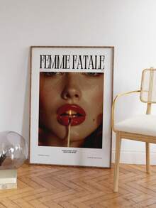 1pc Unframed, Poster Printable, Aesthetic Poster, Magazine Poster, Retro Wall Art, Fashion Poster Print, Fashion Wall Art, Retro Print - Multicolor - View 1