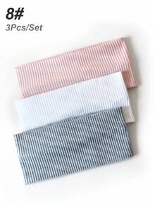 3/5 chiếc băng đô sọc và trơn màu trơn cho nữ, băng đô thời trang hàng ngày đa năng, băng đô turban, băng đô thấm mồ hôi, băng đô phụ kiện tóc mùa thu đông cho phụ nữ khi đi nghỉ, khăn quàng cổ thanh lịch cho phụ nữ, khăn trùm đầu mềm mại - Nhiều màu - Xem 27