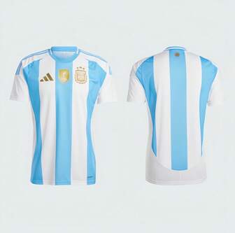 Adidas Copa América Argentina Home Fan Edition Jersey Camiseta de fútbol de manga corta para hombre