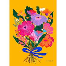 1pc Wall Arts Posters Optional Frame Modern Maximalist Art Poster Pink Floral Wall Art Picture Bright Colors Boho Art Print Canvas For Modern Living Room Bedroom Home Decor