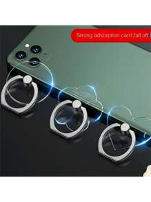Mobile Phone Ring Holder Transparent Mobile Phone Ring Buckle 360 ​​Holder Mobile Phone Support Mobile Phone Compatible With IPhone, Android Phone, Gift For Birthday, Family, Friends Finger Ring Holder, Phone Grip, Phone Accessories