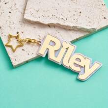 Customized Keychain Large Size Design Star Buckle Souvenir Birthday Gift Surprise Gift Graduation Season Back To School Season Travel Essentials