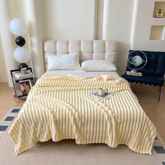 New Striped Blanket, Multifunctional Blanket, Throw Blanket For Bedroom, Outdoor, Office, Versatile Throw