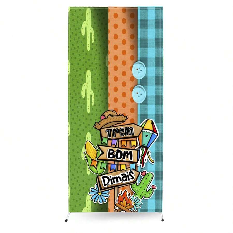 Roman Side Panel Easy To Wear 0.90m X 2.20m June Festival - PLFJN0001 - View 1