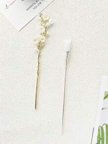 1/2/3/6件套新款中式发夹组合，法式简约休闲时尚复古优雅锌合金材质汉服发饰，新款中式发髻夹，流苏发簪，中式服饰头饰，高端品质，情人节、上学、发饰的完美礼物