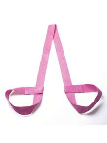 1pc 150*3.8cm Yoga Mat Strap, Available In Pink, Burgundy, Black, Orange, Army Green, Dark Purple, Adjustable Strap, Sports Mat Storage, Colorful Binding Strap, Storage Strap, Rope Yoga Stretching Strap, Portable Yoga Shoulder Strap, Fitness Workout, Shaping, Holiday Gift