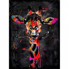 1pc Wall Arts Posters Optional Frame Animals Abstract Colorful Lion Animal Canvas Painting Graffiti Wall Art Picture Artwork Modern Posters And Prints Home Decor