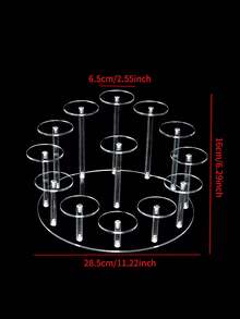 1 chiếc kệ nhiều tầng bằng Acrylic trong suốt đựng nước hoa, mỹ phẩm, đồ sưu tầm dạng hộp, giá để đồ đa năng - Trong sáng - Xem 8
