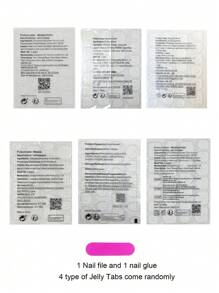 24 pezzi toppe adesivi per unghie finte corte quadrate minimaliste in sfumature di rosa e bianco, indossabili, per uso quotidiano, casual, per il tè del pomeriggio e all'aperto