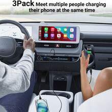 1~3 条 USB A 转 USB C 快速充电线，3 英尺/6 英尺长车载充电器 Type C 线，兼容 17 16 15 Pro/Pro Max/Plus，兼容三星 Galaxy S25 S24 S23 S22 S21 S20 S10 A55 A54 翻盖手机 - 黑色 - 查看 5