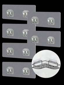 Ersatzduschkopfhaken mit Schraubgewinde, selbstklebend, Badezimmer Duschablage, Seifenschalenaufhängehaken ohne Bohren - Verschiedenfarbig - Übersicht 12