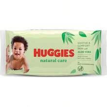 Baby Wipes Natural Care With Aloe Vera Huggies Wipes 56 Pc Kids