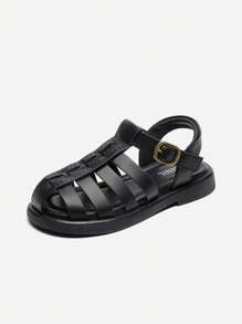 Annil Zapatos para niños, sandalias deportivas para niñas, zapatos de princesa para primavera y verano, zapatos romanos de suela blanda para uso exterior