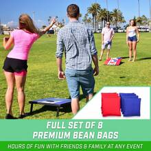 Classic Cornhole Set – Includes 8 Bean Bags, Travel Case And Game Rules (Choice Of Style) - 3'x2' Classic - View 11