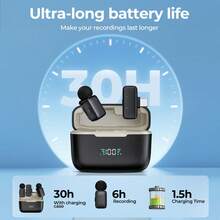 HITOZON Plug-And-Play Professional Wireless Lavalier Microphone, Equipped With Innovative AI Voice Changer And Smart Noise Cancellation Features - Includes Portable Charging Case - Compatible With Smartphones, Computers, Cameras - Ideal For Content Creation, Live Streaming, Podcasting And More - One Size - View 11