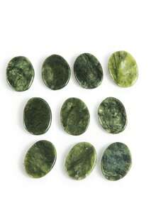 2pcs Natural Jade Eye Patches, 3*4cm Small Size Jade Slices For Eye Area Skin Care, Hot & Cold Therapy,Beauty,Skin Care Products,Spa,Self Care,Skin Care Tools,Face Care,Esthetician Supplies,Massage,Face Massage Tool,Face Roller - Green - View 4