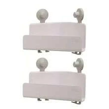 Joseph Joseph 2pc Easystore Corner Shower Shelves White - 1 - 查看 1